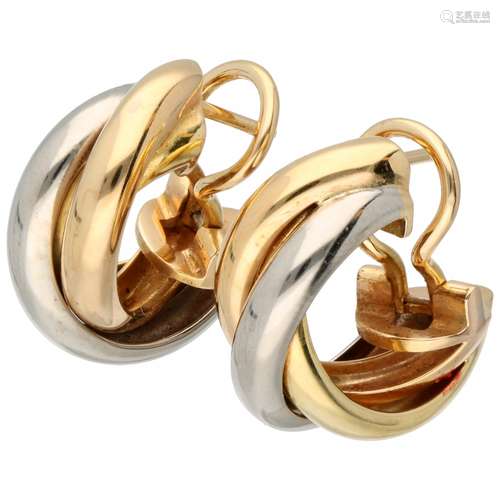 Cartier Trinity tricolor earrings - 18 ct.