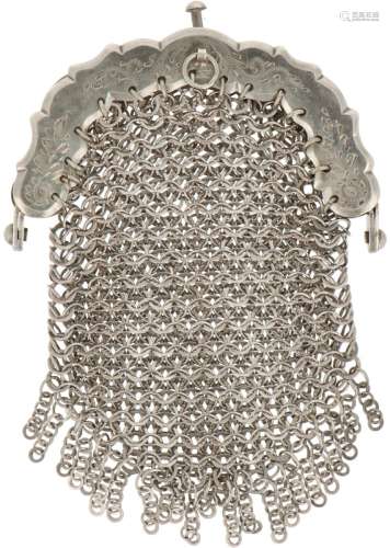 Bracket purse silver.