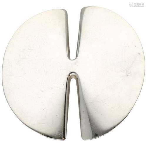 Silver modernist Georg Jensen no.337A brooch - 925/1000.