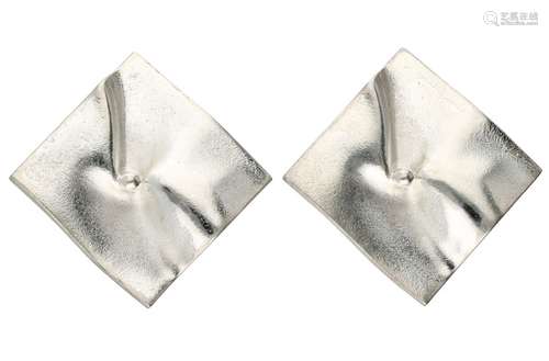 Silver Lapponia Galactica clip earrings - 925/1000.