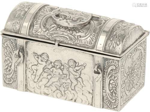 Miniature Treasury box silver.