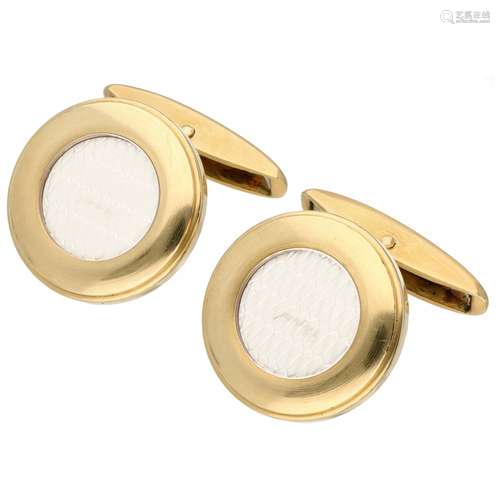 Yellow gold Chopard guilloche cufflinks - 18 ct.