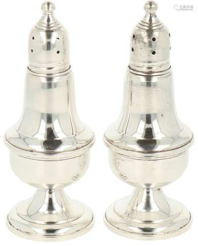 Salt and pepper set silver.