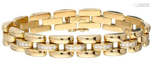 Yellow gold Chopard La Strada bracelet, with approx 0.50 ct. diamond - 18 ct.