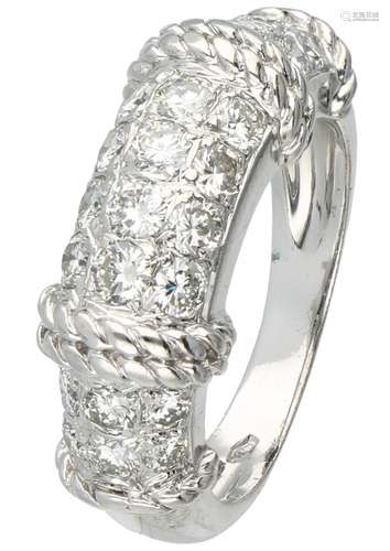 White gold Fred ring from the Isaure collection set with approx. 1.18 ct. diamond - 18 ct.