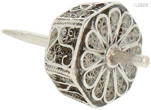 Filigree miniature spinning game 18th century, silver.