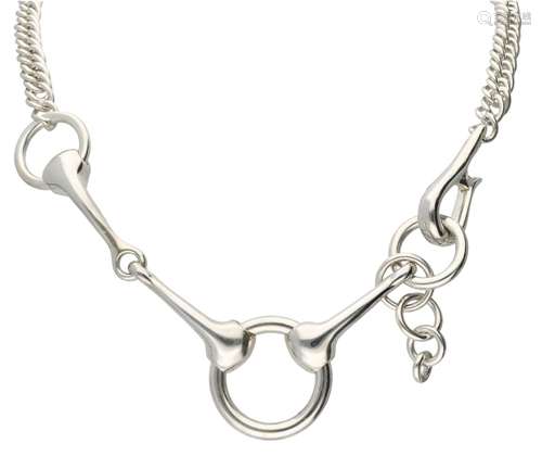 Solid silver Hermès Mors necklace - 925/1000.