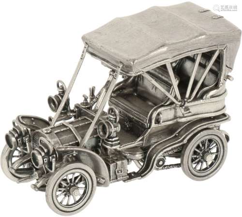 Miniature classic car silver.