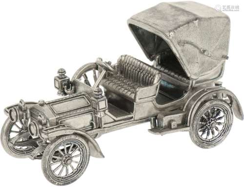 Miniature classic car silver.
