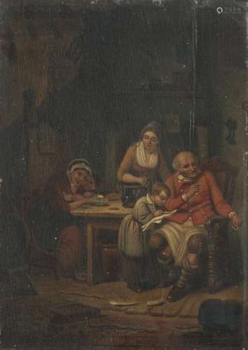 Sophia de Koningh (Londen 1807 - 1870 Dordrecht), Visiting the grandparents.