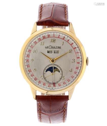 LeCoultre Triple Date Moonphase - Men's watch - ca. 1945