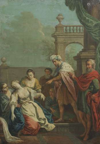 Sebastiano Ricci (Belluno 1659 - 1734 Venetië), attributed to, The sentencing.