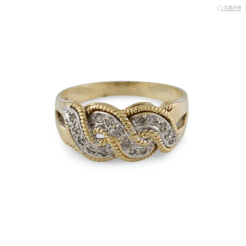 DIAMANT-RING Gelbgold. Ringmaß ca. 54, Ges.-Gew.