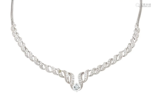 DIAMANT-COLLIER 'WILM' Deutsch, Hamburg, Hofjuwelier