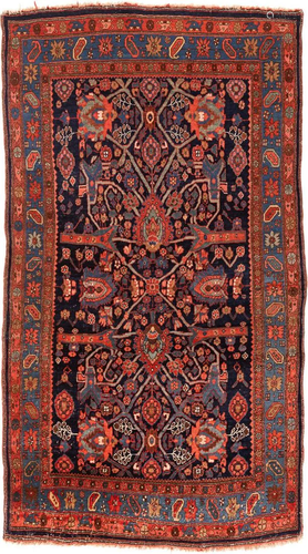 BIDJAR Persien, um 1900 214 x 120 cm. Gebrauchsspuren.