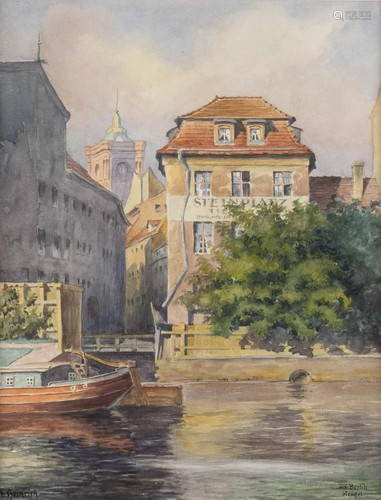 FRANZ HEINRICH Active around 1900 in Berlin VIEW OF OLD