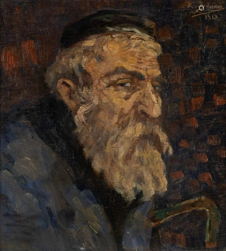 RICHARD BLOOS 1878 Bruehl - 1957 Duesseldorf Portrait