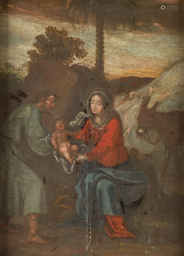 ALPINE MASTER Active, about 1700. FLIGHT FROM EGYPT Oil