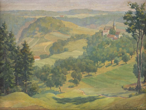 HERMANN SCHÖLLHORN 1883 - 1977 Landscape with