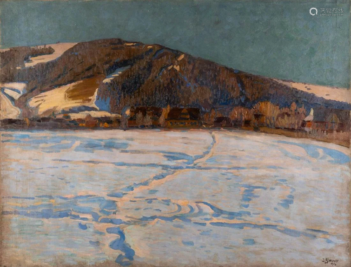 JAKOB GLASNER 1879 Rdzawka - 1942 Lwów Winter