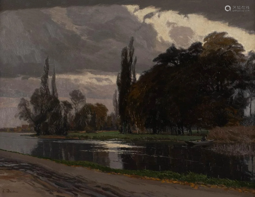 GEORG DAUBNER 1865 Berlin - 1926 Straßburg Evening