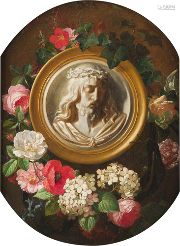 FLEMISH/DUTCH SCHOOL Master, active about 1700. GARLAND