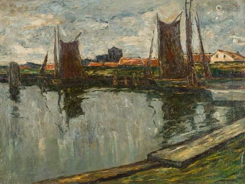 WILHELM SCHMETZ 1890 Duesseldorf - 1938 Aachen Harbour