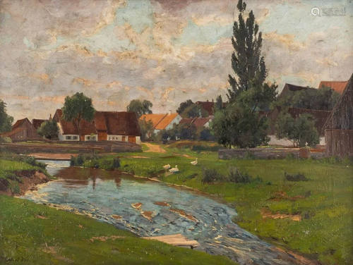 ADALBERT WEX 1867 Munich - 1932 Ibid. Stream by a