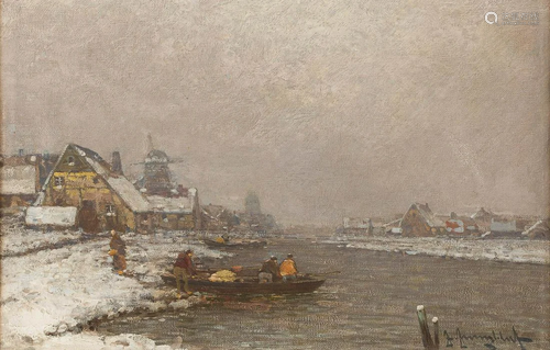 JOHANN JUNGBLUT 1860 Saarburg - 1912 Duesseldorf Winter