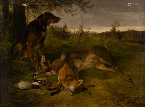 LUDWIG GUSTAV VOLTZ 1825 Augsburg - 1911 Munich Hound