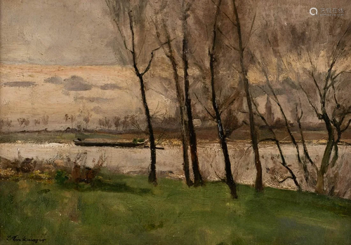 LUDWIG SICKMEYER 1st h. 20th C. Lower Rhine landscape