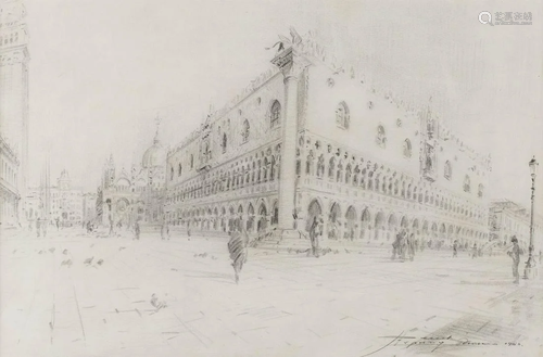 UNKNOWN ARTIST Active mid-20th century. VENICE - VIEW