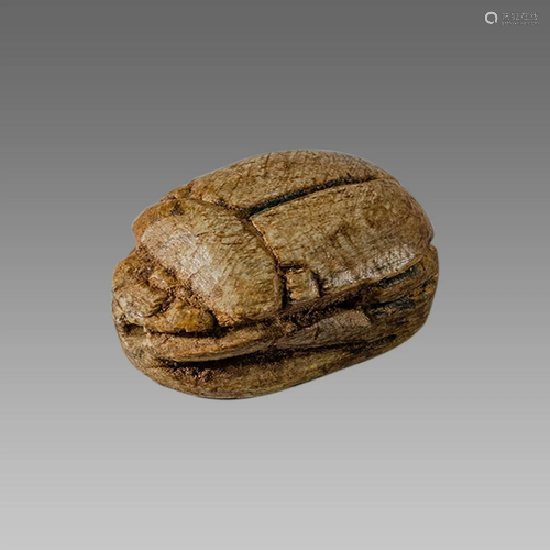 Ancient Egyptian Steatite stone Scarab c.1500-1100 BCE.