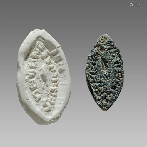 England, lead Seal Matrix c.13th-14th century AD.