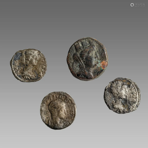 Lot of 4 Roman Silver Denarius c.2nd-3rd cent AD.