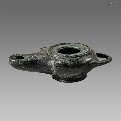 Ancient Roman Bronze Oil Lamp c.1st-4th century AD.