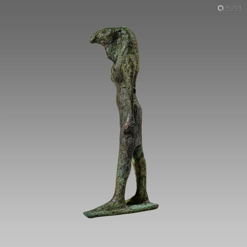 Ancient EGYPTIAN BRONZE THOTH LATE PERIOD, 25TH-26TH