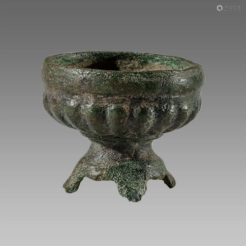 Ancient Near Eastern Luristan Bronze Bowl c.8th century