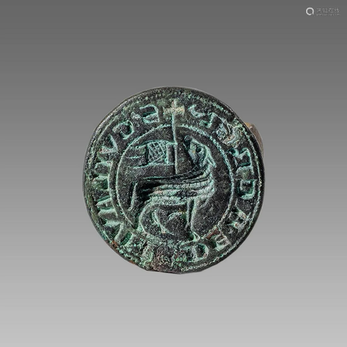 Spain, Bronze Seal Ring Matrix c.13th-14th century AD.