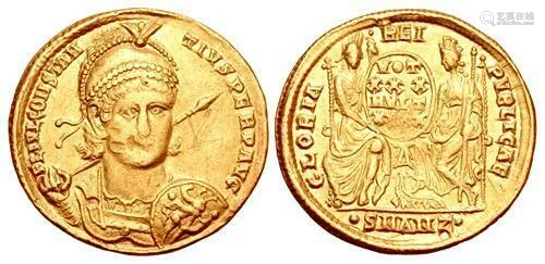 Constantius II. AD 337-361. gold Solidus (20mm, 4.42 g,