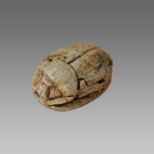 Ancient Egyptian Steatite stone Scarab c.1500-1100 BCE.