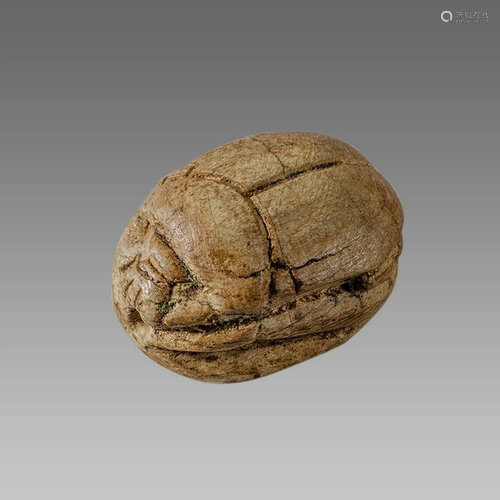 Ancient Egyptian Steatite stone Scarab c.1500-1100 BCE.