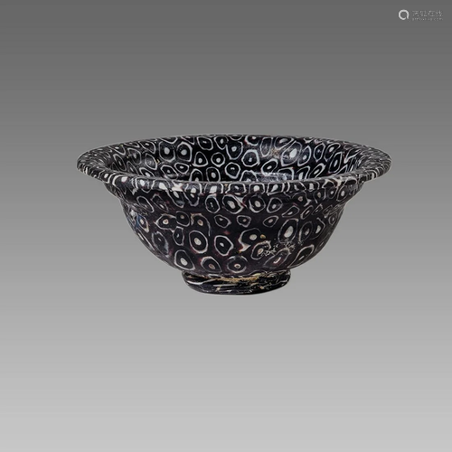 Roman Style Mosaic millefiori glass bowl.