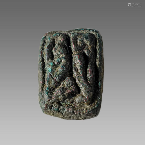 Ancient Mesopotamia Bronze Seal c.6th cent BC.