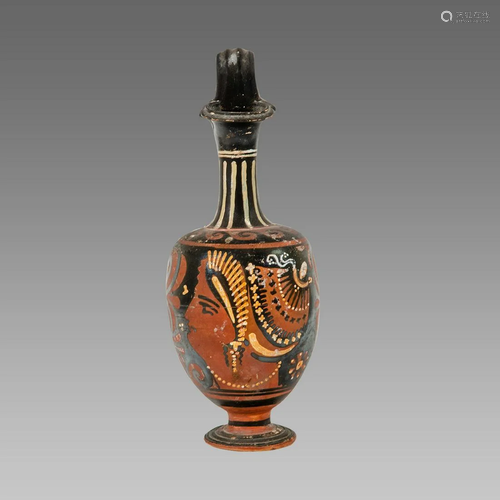 Ancient Greek Apulian Red-figured Trefoil Oinochoe c.