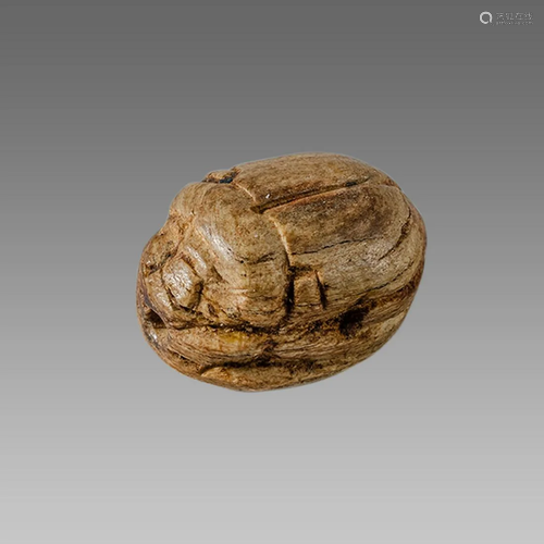 Ancient Egyptian Steatite stone Scarab c.1500-1100 BCE.