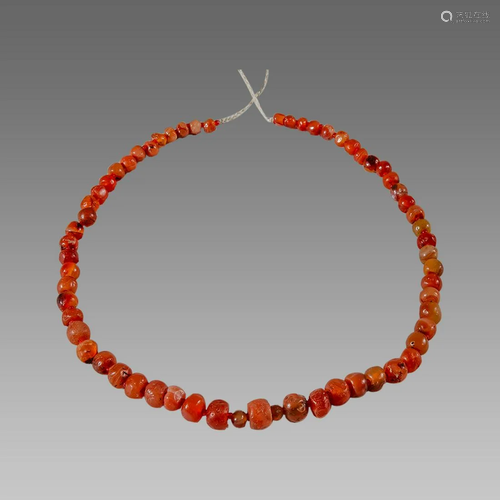 Roman Style Carnelian Beads Necklace.