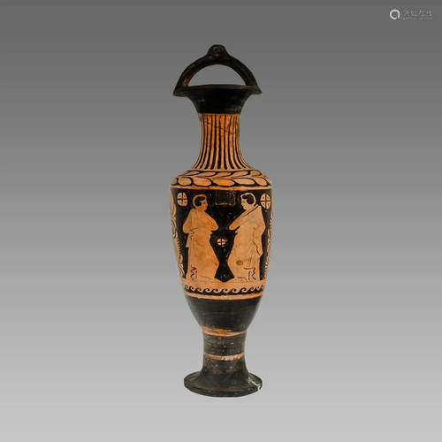 Ancient Greek Campanian Red-figured Bail Amphora c. 350