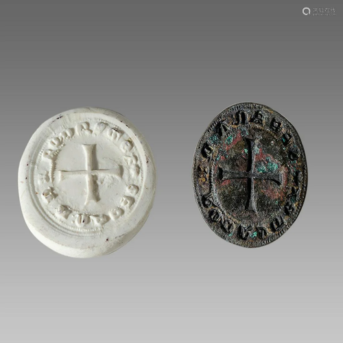 Spain, Bronze Seal Matrix c.13th-14th century AD.