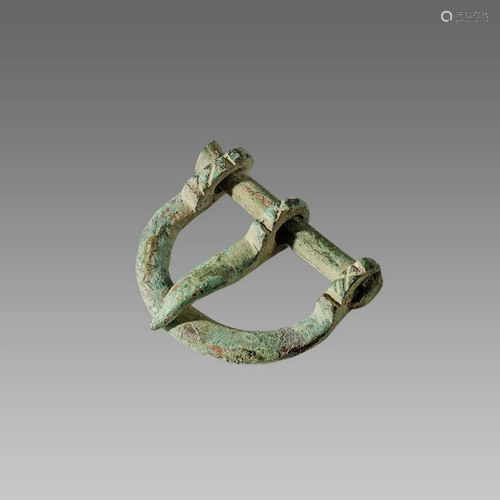 Ancient Roman Bronze Belt Buckle c.1st-4th century AD.